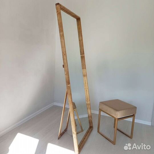 Зеркало напольное. Лофт. Зеркало из дерева
