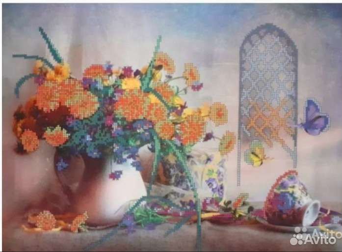 Канва с рисунком для бисера