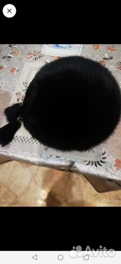 Берет женский норковый