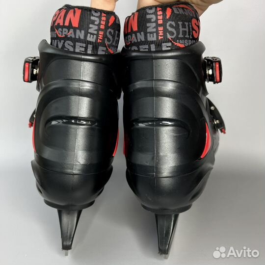 Коньки раздвижные 33-36 детские ледовые