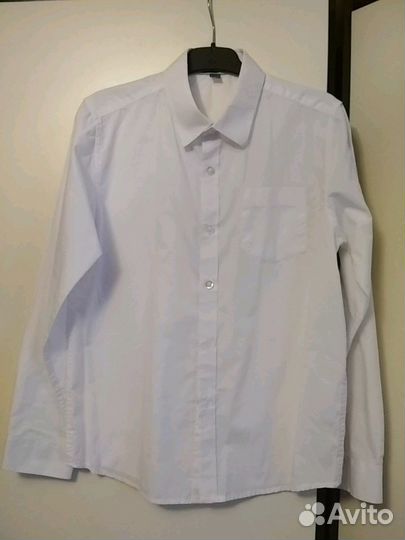 Рубашки белые 152-158 см