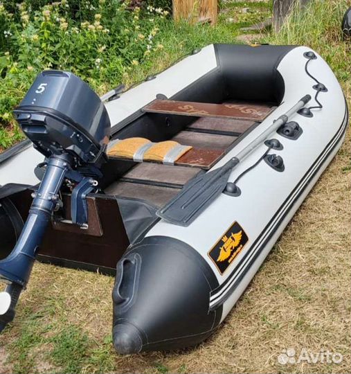 Надувная лодка пвх бу с мотором