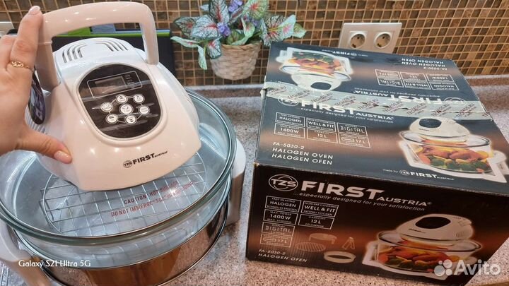 Аэрогриль новый, First FA 5030-2 White, на 17л