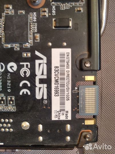 Видеокарта asus GeForce GTS 450