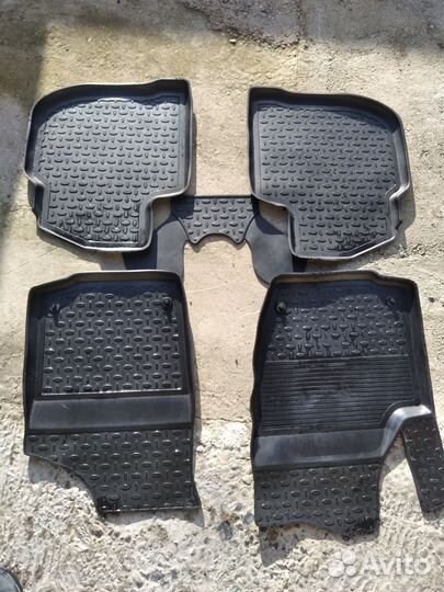 Автомобильные коврики резиновые vag polo 5