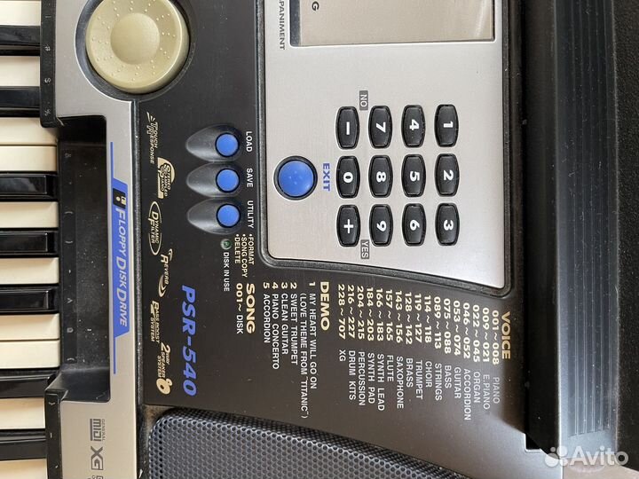 Синтезатор yamaha psr540