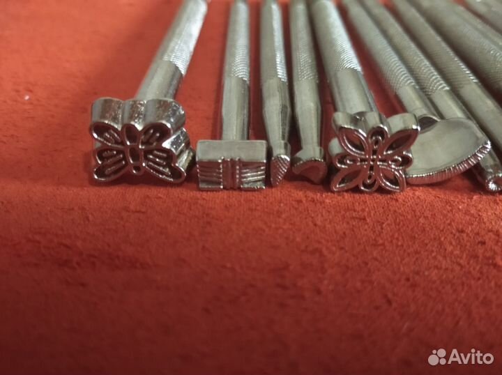 Тиснение по коже - набор штампов 20 шт