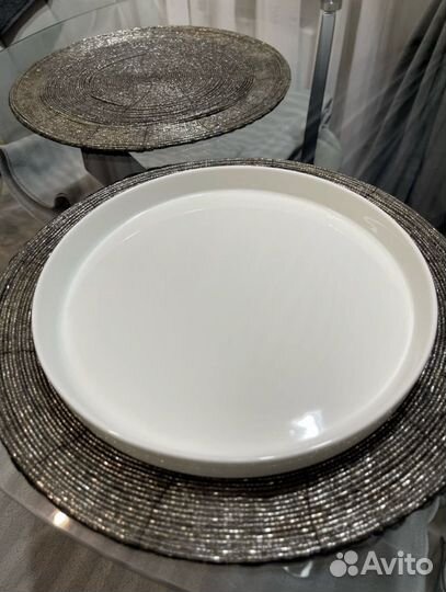 Тарелки 22,5см - 6шт, ресторанный фарфор