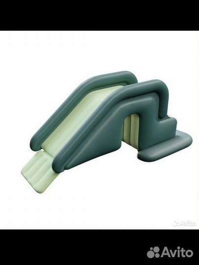 Надувной бассейн с горкой и солнцезащитным тентом