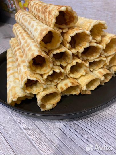 Трубочки со сгущенкой