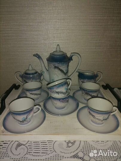 Сервиз кофейный дракон Япония