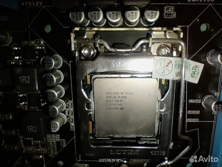 Материнская плата с процессором 1156