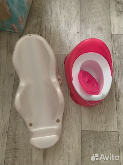 Подставка для купания+горшочек+круг для купания