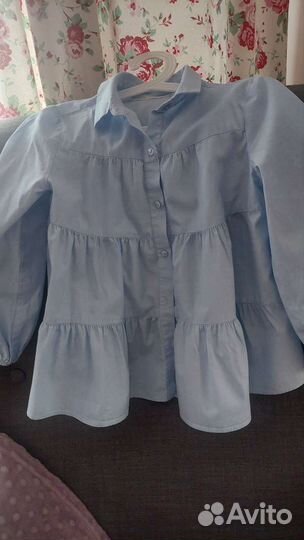 Рубашка zara на 6-7лет
