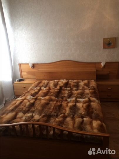 Лисье покрывало на двухспальную кровать