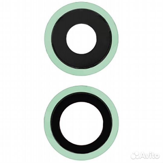 Стекло камеры для iPhone 11 (зеленый) в сборе (ком