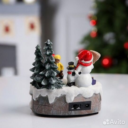 Светодиодная фигура 'Весёлые снеговики' 20 x 20 x