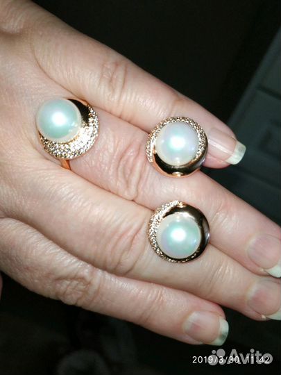 Серьги, кольца