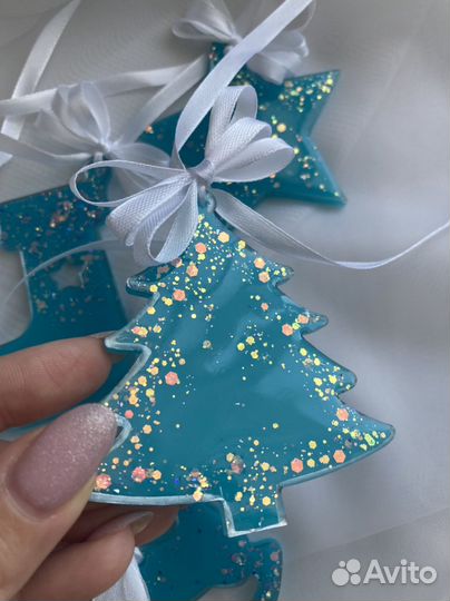 Набор из 4 елочных игрушек