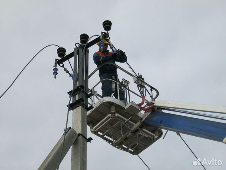 Установка столбов(опор) лэп,вл. Эл.монтаж 0,4-10кВ