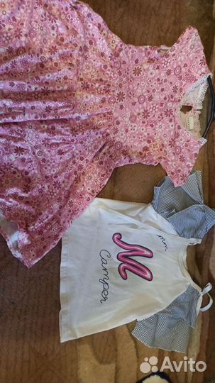 Пакетом вещи и обувь на девочку