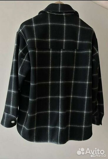 Пальто рубашка Monki в клетку