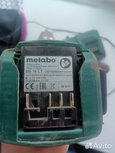 Аккумуляторная шуруповерт Metabo 18 LT