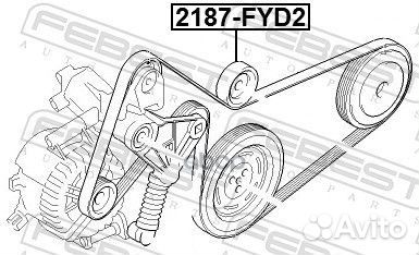 Ролик натяжной приводного ремня (комплект) 2187