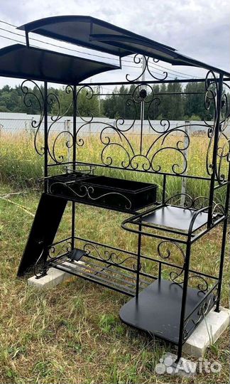 Мангал с печью