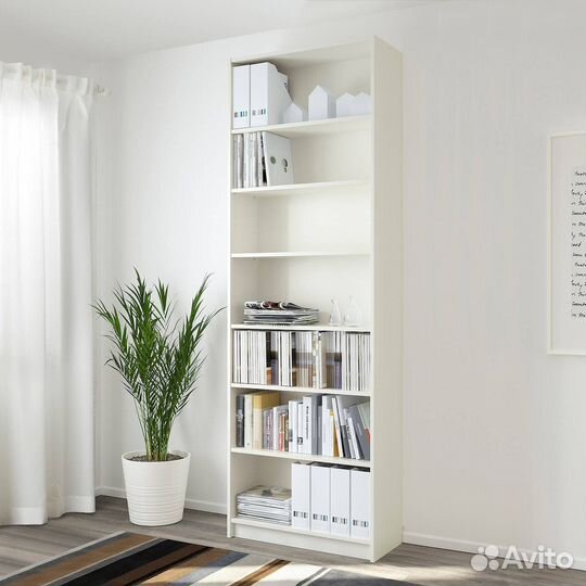 Billy Стеллаж с надставкой белый 80x40x237 см