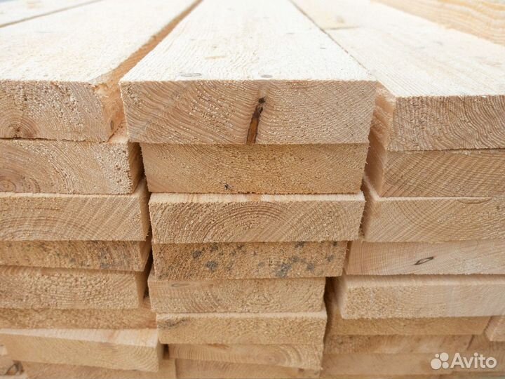 Доска обрезная естественной влажности 40х150х6000