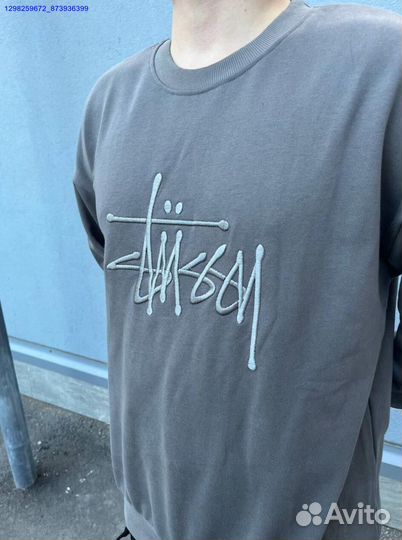 Свитшот Stussy серые (Арт.11469)