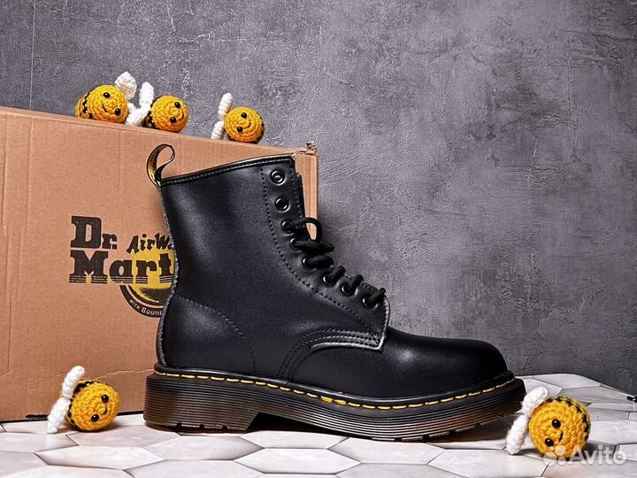 Dr Martens 1460 Натуральная Гладкая Кожа 37-45