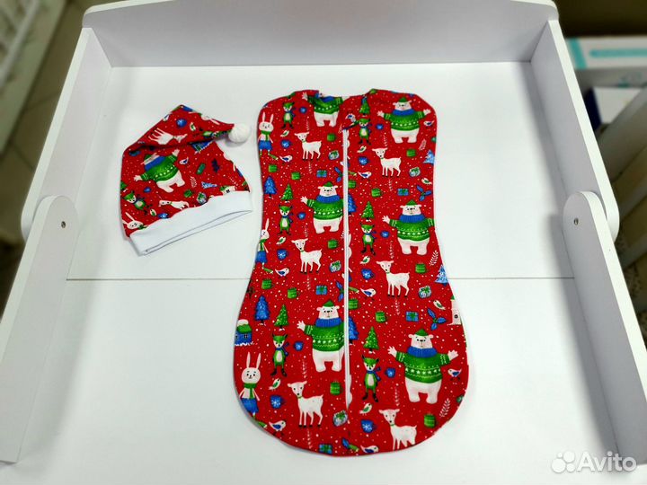 Набор «Пеленка-кокон, колпак» 68 р-р