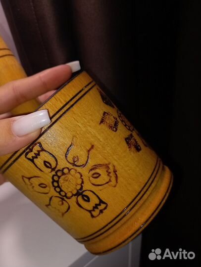 Деревянные ступка с пестиком для специй