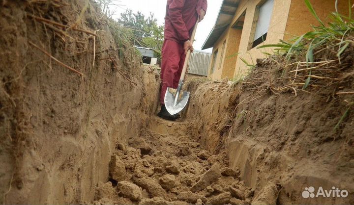 Копка траншей вручную быстро домодедово