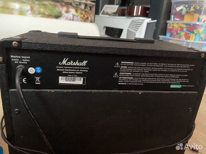 Комбоусилитель marshall mg15
