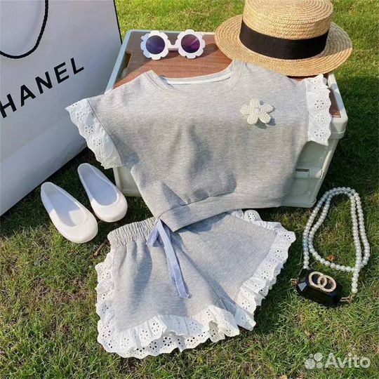 Летний костюм на девочку 92-116