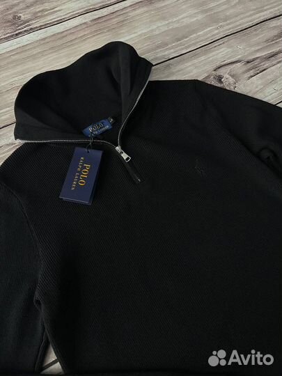 Свитер полузамок Polo Ralph Lauren черный мужской