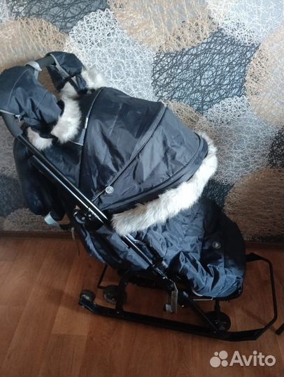 Детские санки коляска