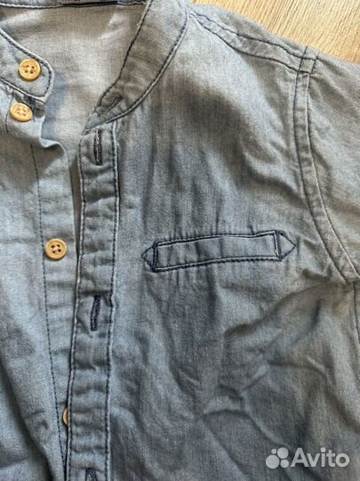 Джинсовая рубашка 92