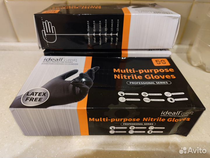 Перчатки нитриловые Idealgrip-natrix