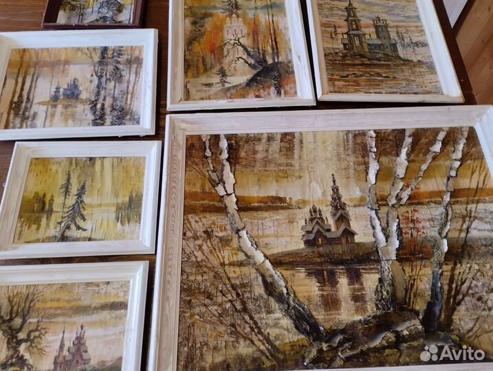 Картины на бересте