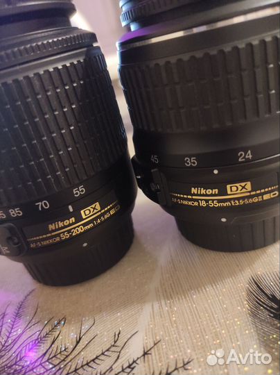 Объектив nikon 18-55mm 55-200mm