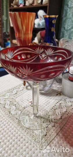 Ваза фруктовница на ножке ссср, сталинский ампир