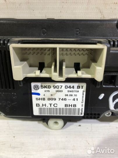 Блок управления климат-контролем volkswagen golf 6