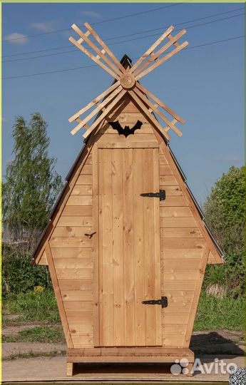 Дачный туалет деревянный ELE1005