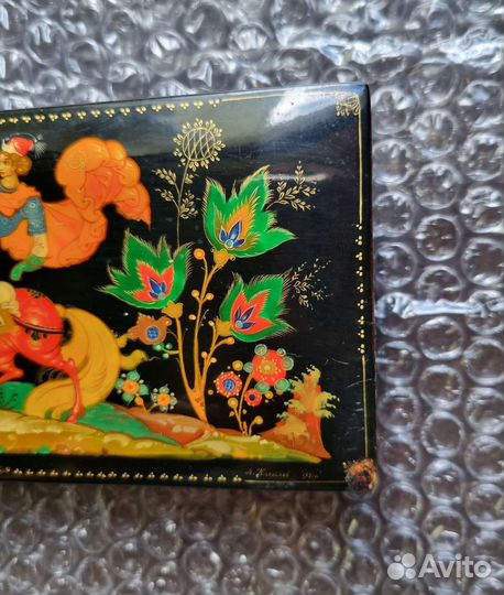 Шкатулка Палех СССР, 1981 год