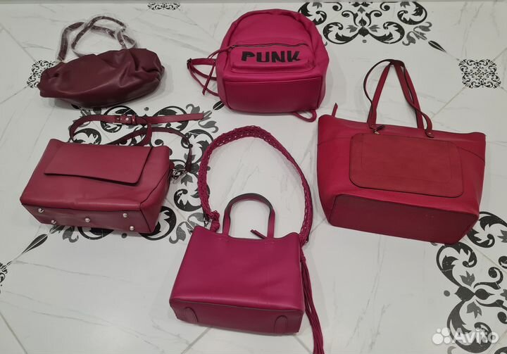 Сумка женская красная