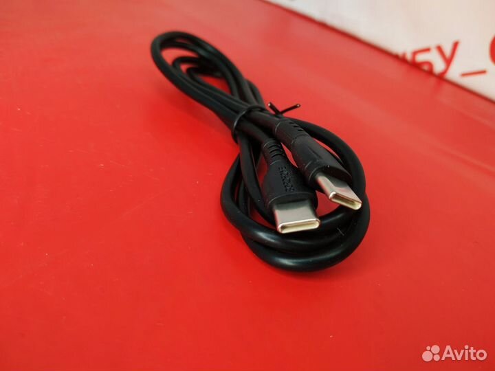 Кабель USB Type-C на USB Type-C Borofone,черный 1м